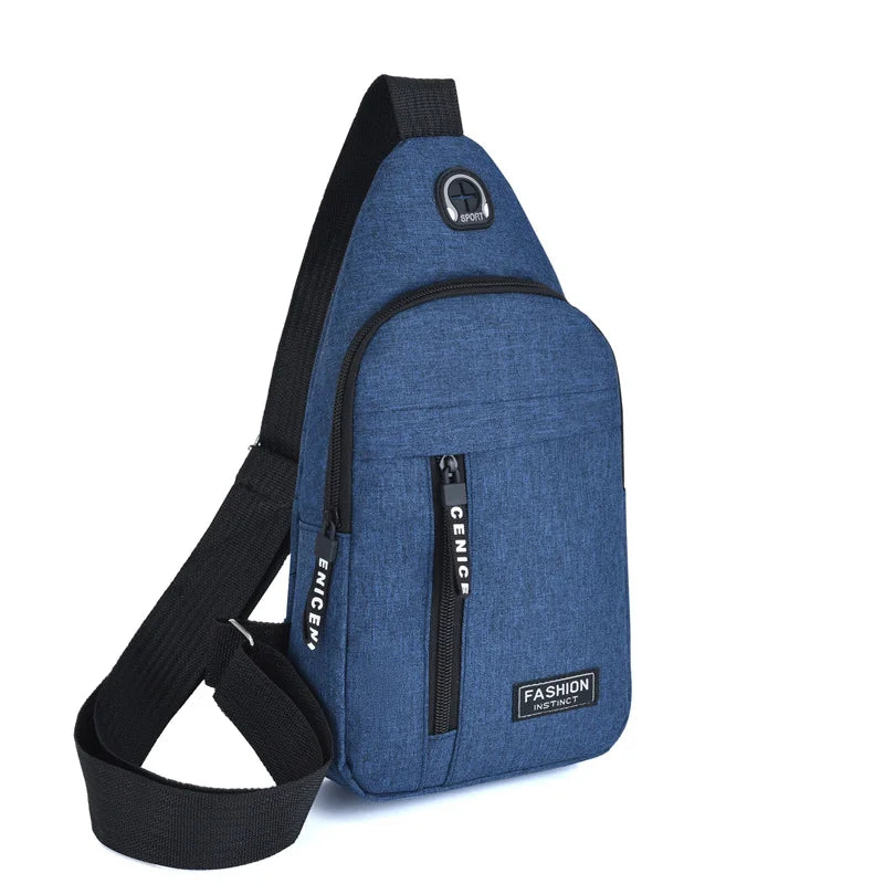 Bolsa Transversal Masculina Impermeável – Oxford, Estilo Coreano e Multifuncional
