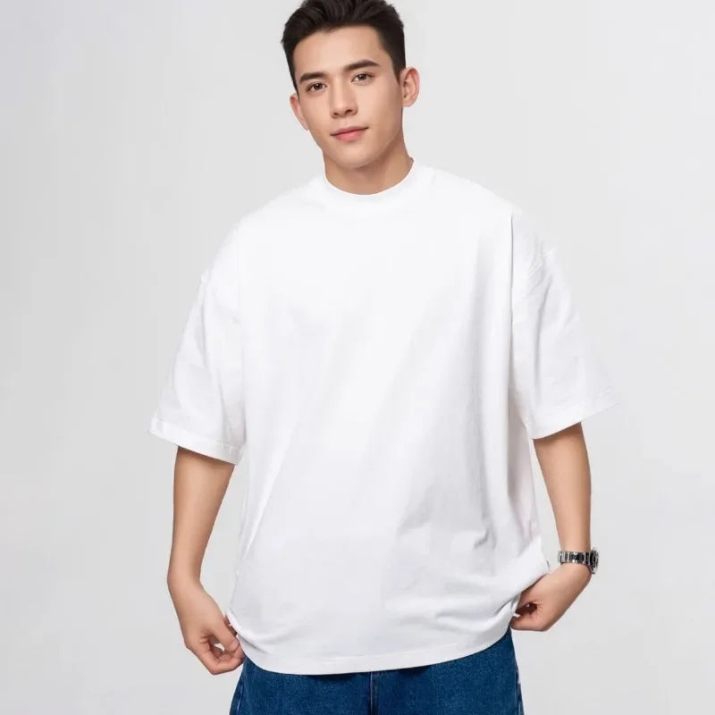 Camiseta Heavyweight Premium 425G – Algodão Grosso e Caimento Oversized