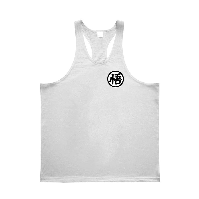 Regata Masculina Stringer Anime Gym – Cavada Fitness Estilo Streetwear para Treino e Academia