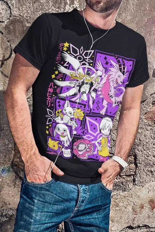 Camiseta Gatomon Evolution Premium – Estampa Digimon Streetwear Masculina