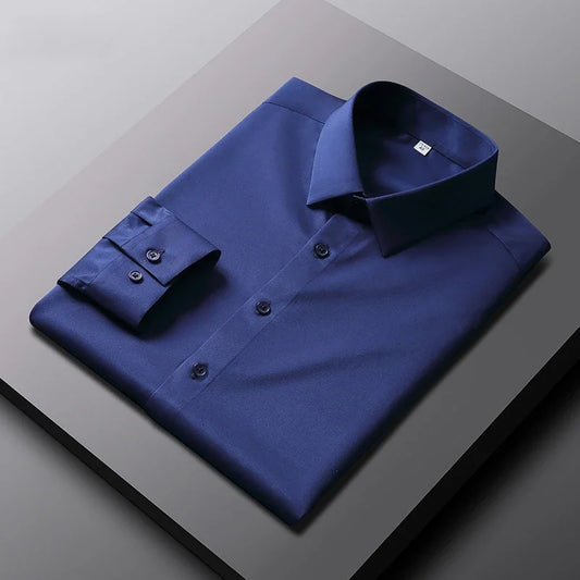 Camisa Masculina Social Casual Premium – Manga Longa Antiamasso e Elegante