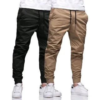 Calça Jogger Sarja Saint Masculina – Slim Fit Premium com Cintura Elástica