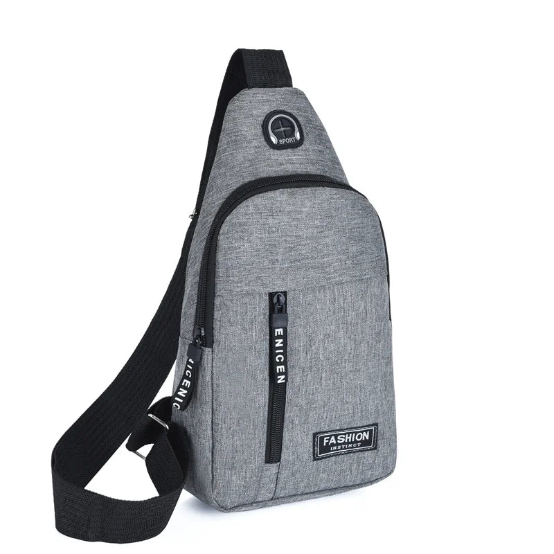 Bolsa Transversal Masculina Impermeável – Oxford, Estilo Coreano e Multifuncional