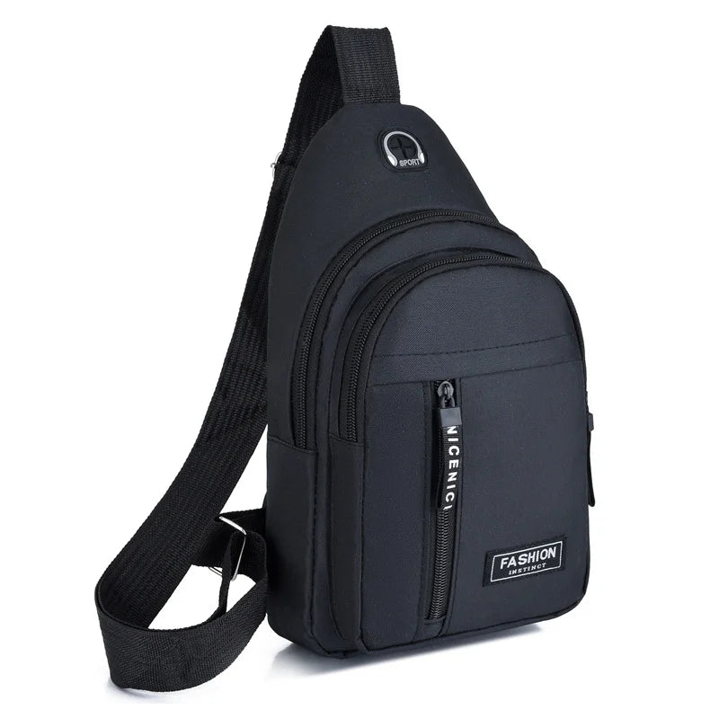 Bolsa Transversal Masculina Impermeável – Oxford, Estilo Coreano e Multifuncional