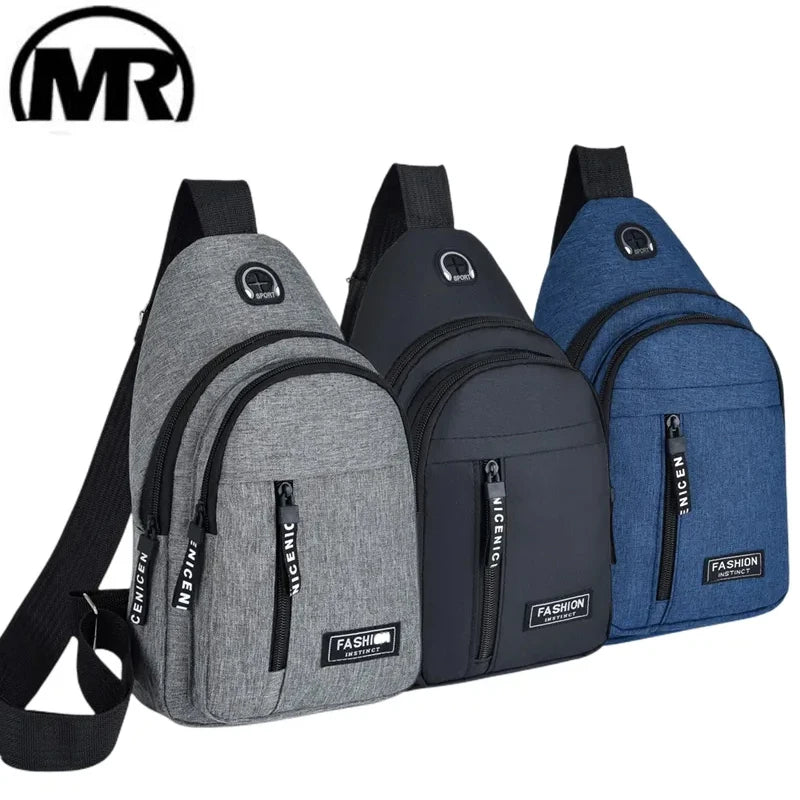 Bolsa Transversal Masculina Impermeável – Oxford, Estilo Coreano e Multifuncional