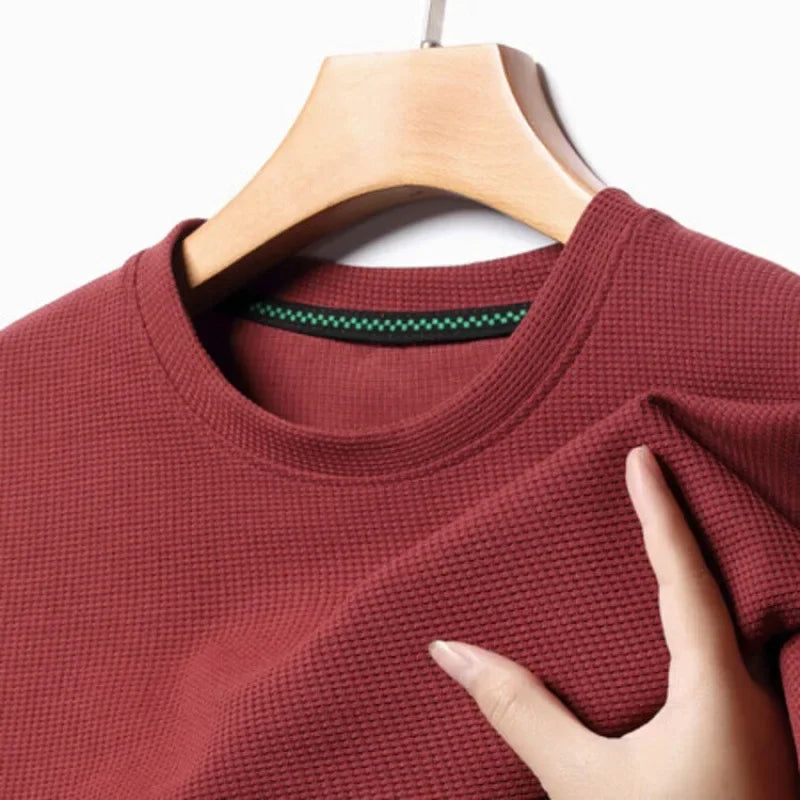 Camiseta Waffle Masculina Premium – Conforto Texturizado para o Verão