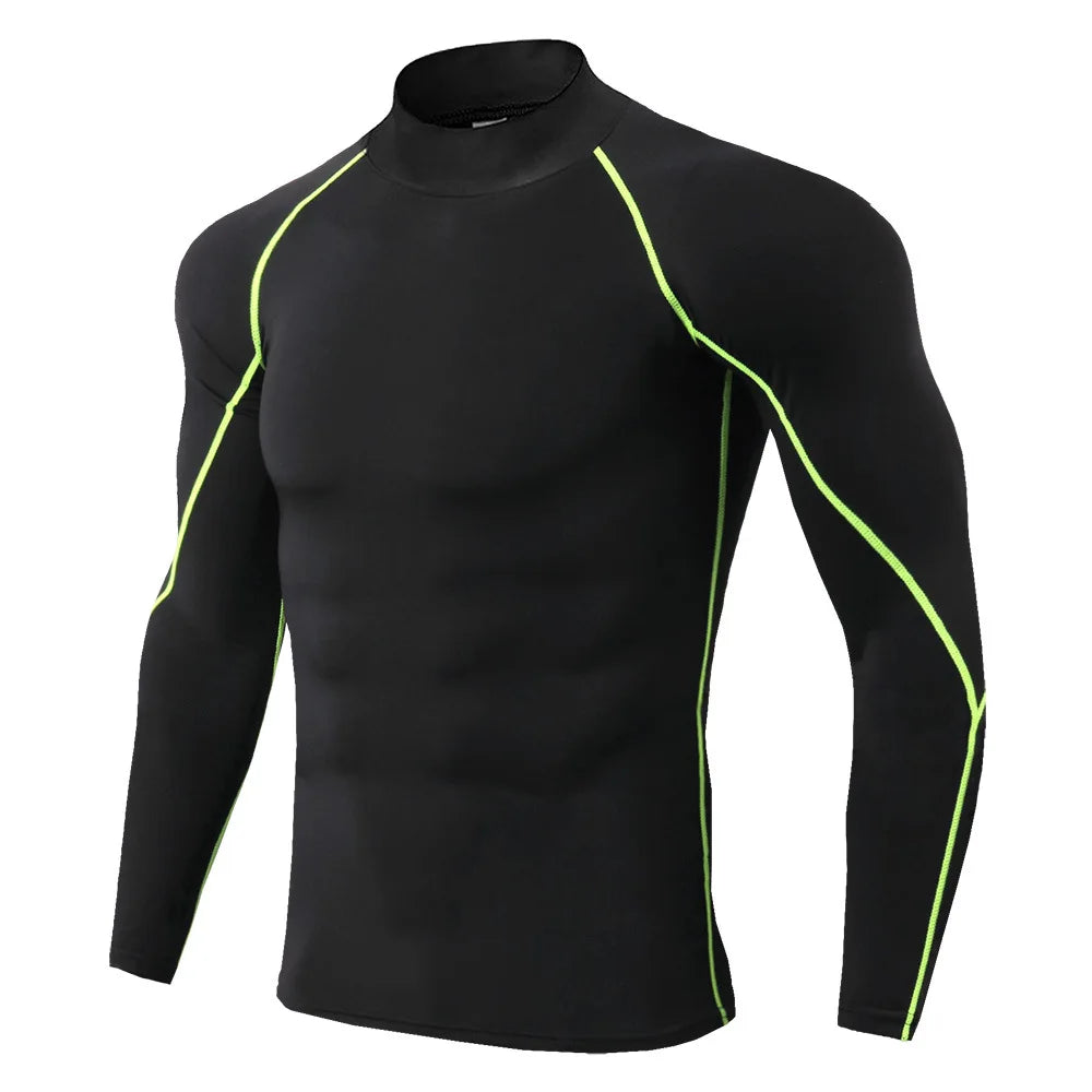 Camiseta Compression Performance Masculina – Manga Longa Dry Fit Fitness