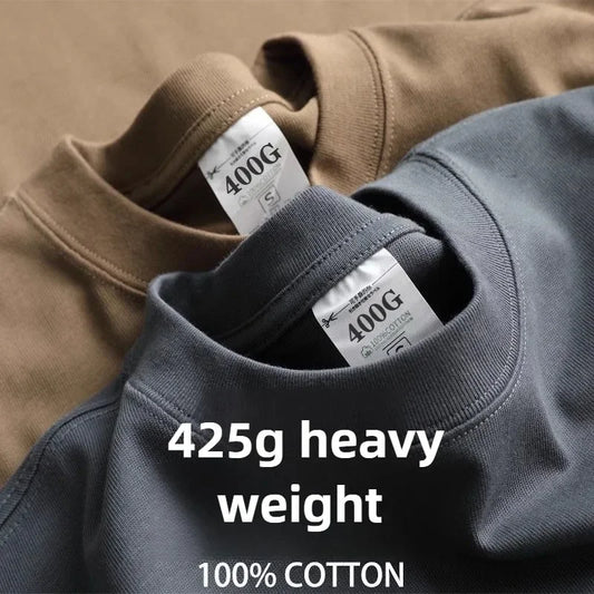 Camiseta Heavyweight Premium 425G – Algodão Grosso e Caimento Oversized