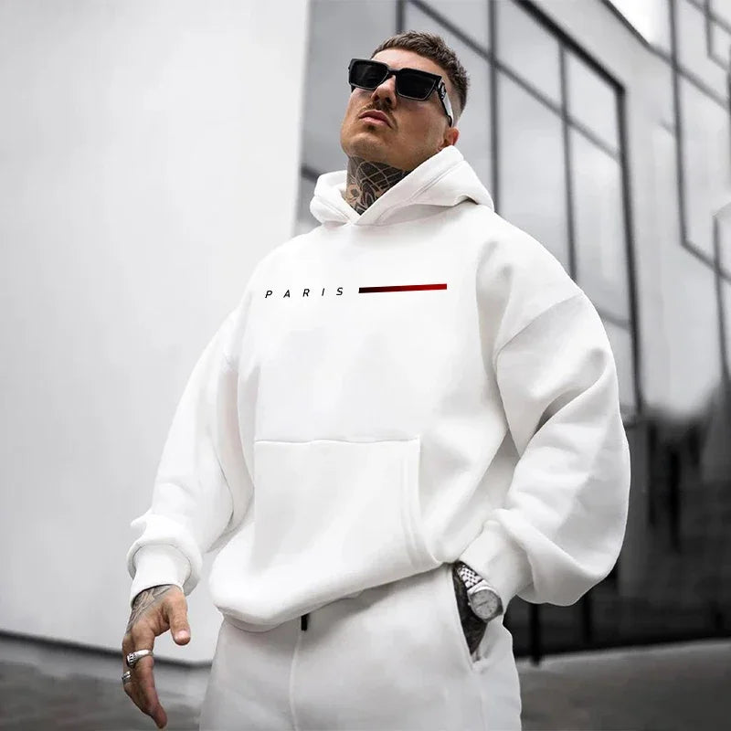 Moletom Masculino Paris – Com Capuz, Casual, Confortável e Estilo Urbano
