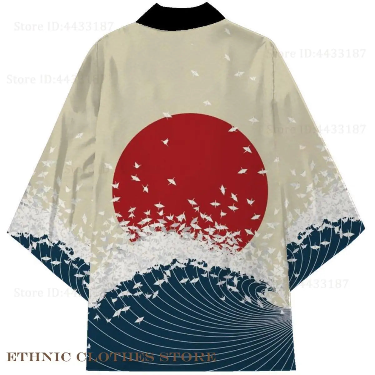 Kimono Japonês Masculino Oversized 3XG ao 5XG Haori Samurai com Estampa de Dragão Estilo Tradicional Cosplay