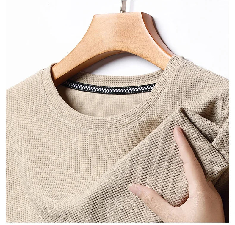 Camiseta Waffle Masculina Premium – Conforto Texturizado para o Verão