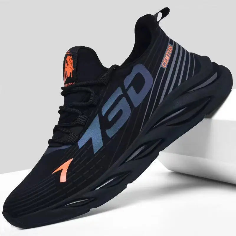 Tênis Masculino Casual Esportivo em Mesh Respirável – Leve, Antiderrapante e Confortável para Caminhada, Corrida e Dia a Dia.