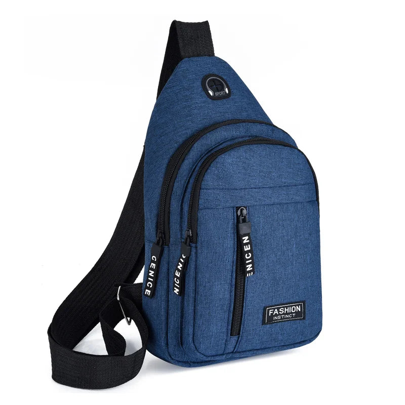 Bolsa Transversal Masculina Impermeável – Oxford, Estilo Coreano e Multifuncional