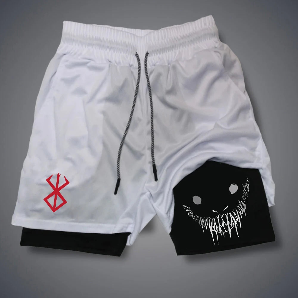 Bermuda Esportiva Masculina 2 em 1 de Secagem Rápida | Shorts para Academia Corrida e Treino Fitness