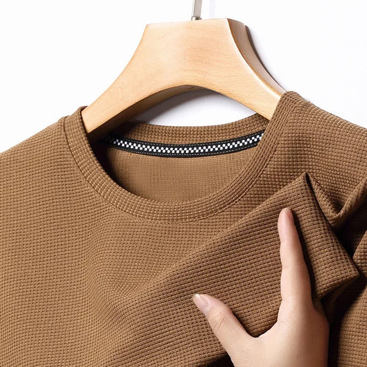 Camiseta Waffle Masculina Premium – Conforto Texturizado para o Verão