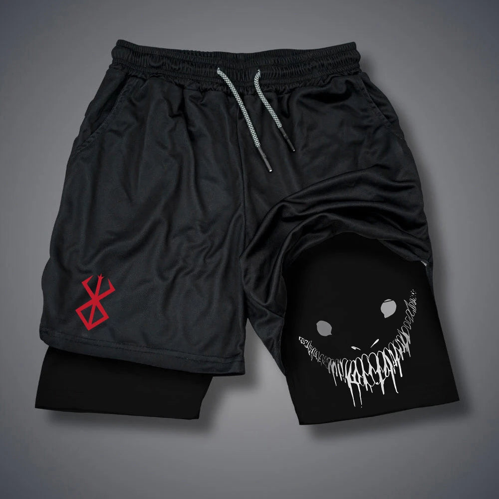 Bermuda Esportiva Masculina 2 em 1 de Secagem Rápida | Shorts para Academia Corrida e Treino Fitness