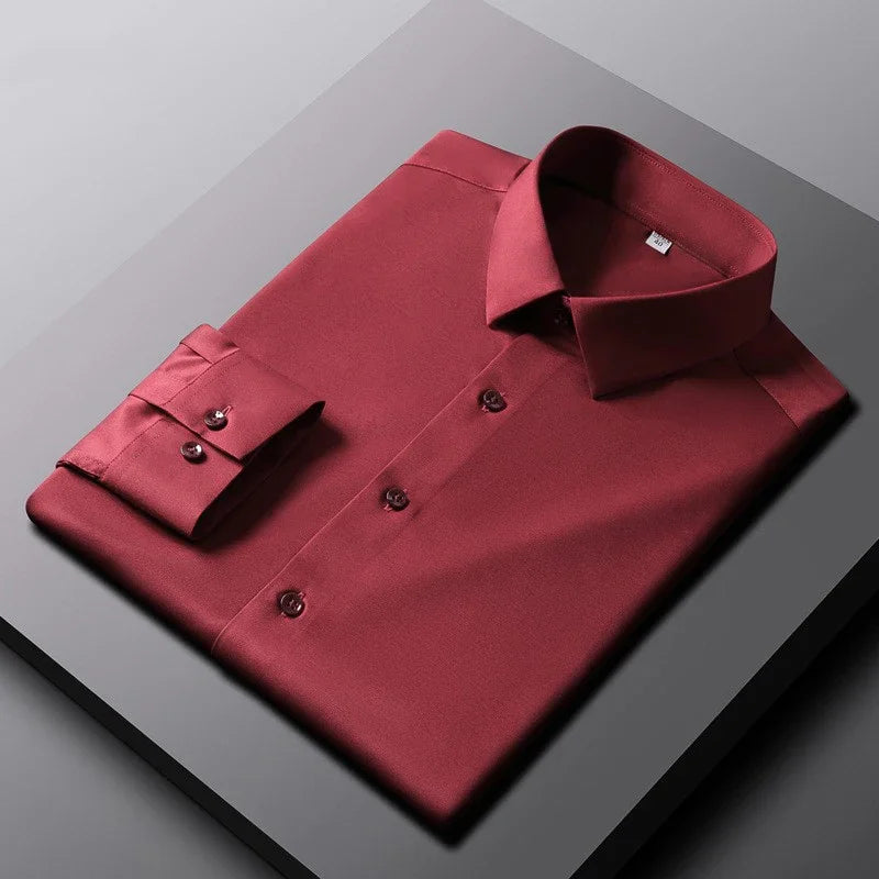 Camisa Masculina Social Casual Premium – Manga Longa Antiamasso e Elegante