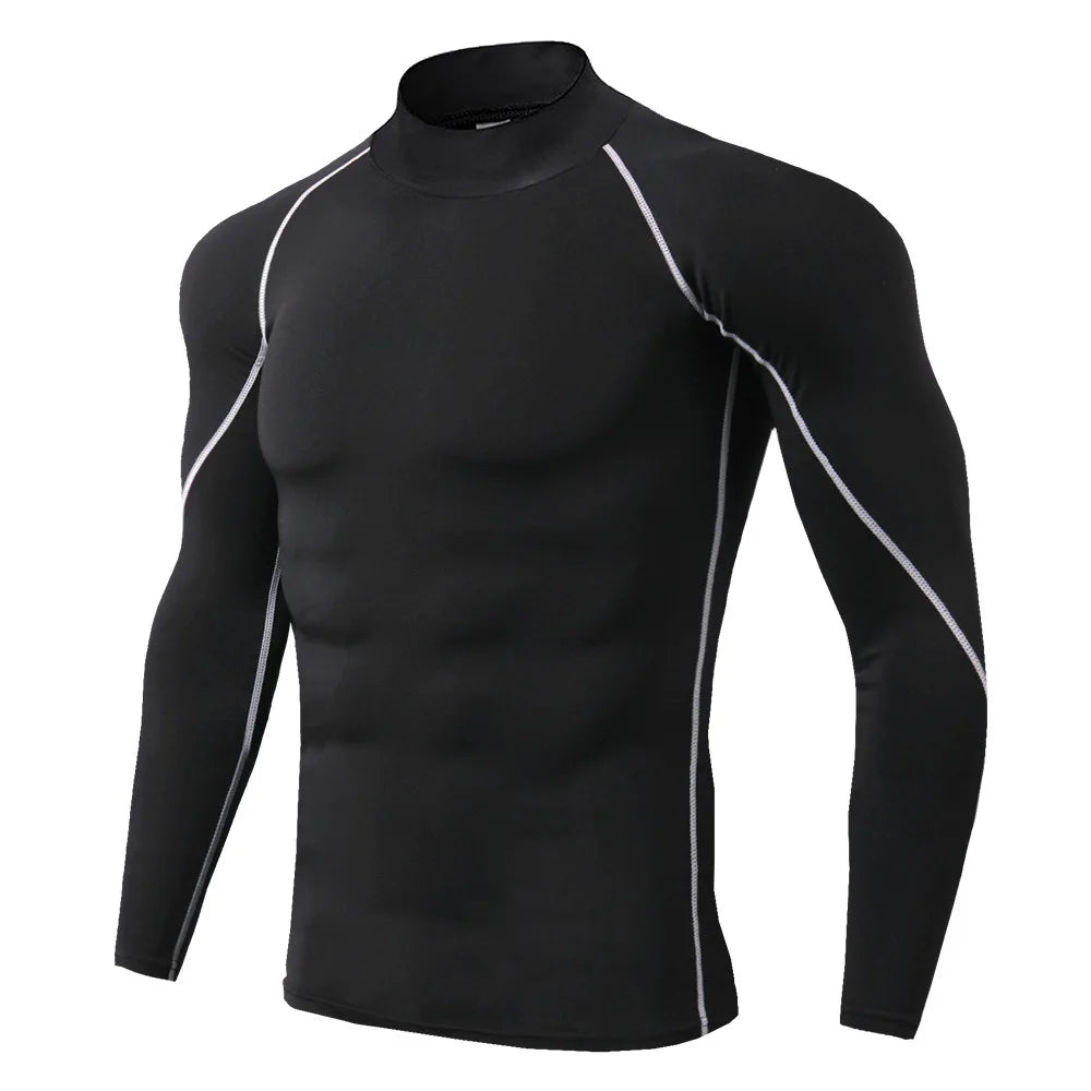 Camiseta Compression Performance Masculina – Manga Longa Dry Fit Fitness
