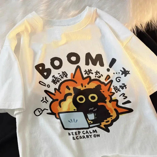 Camiseta Oversized Good Mental State – Streetwear Y2K Unissex Premium
