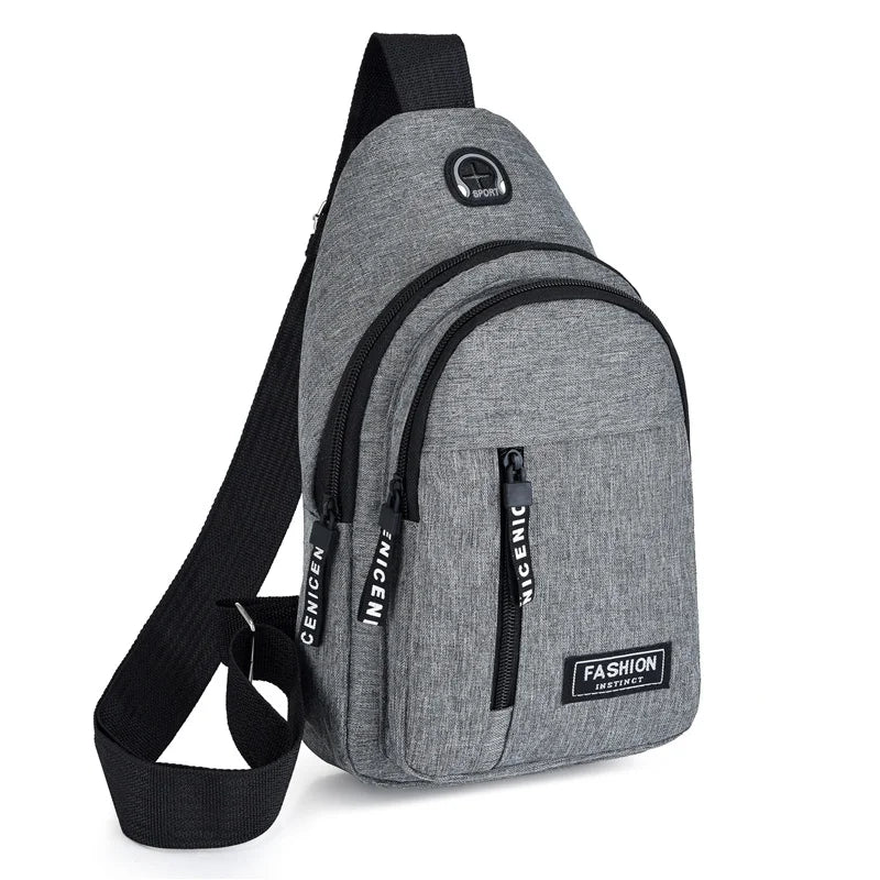 Bolsa Transversal Masculina Impermeável – Oxford, Estilo Coreano e Multifuncional