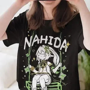 Camisa Oversized Nahida Genshin Impact Unissex – Camiseta Streetwear Premium em Algodão