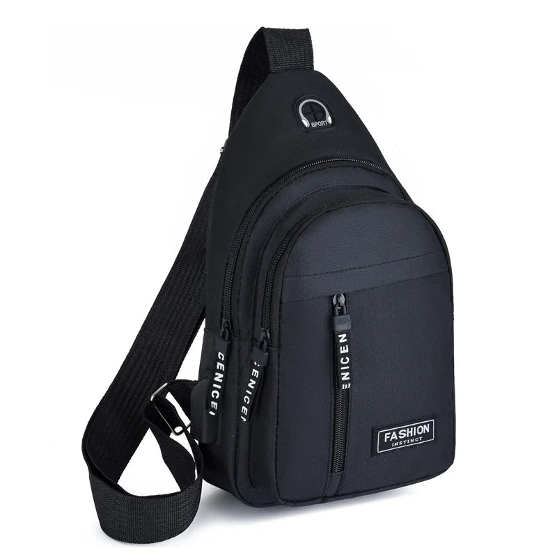 Bolsa Transversal Masculina Impermeável – Oxford, Estilo Coreano e Multifuncional