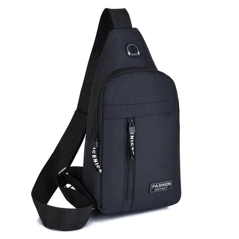 Bolsa Transversal Masculina Impermeável – Oxford, Estilo Coreano e Multifuncional