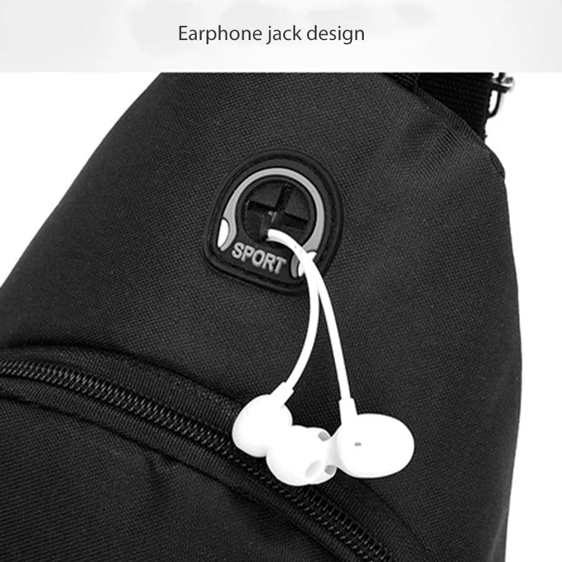 Bolsa Transversal Oxford Masculina – Design Moderno e Versatilidade Urbana