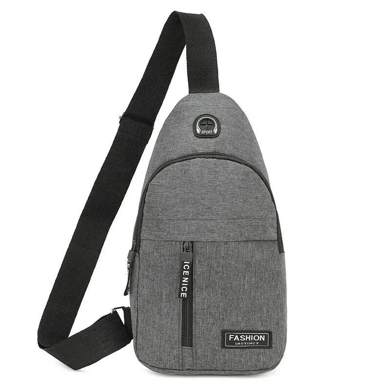 Bolsa Transversal Oxford Masculina – Design Moderno e Versatilidade Urbana