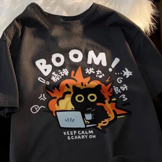 Camiseta Oversized Good Mental State – Streetwear Y2K Unissex Premium