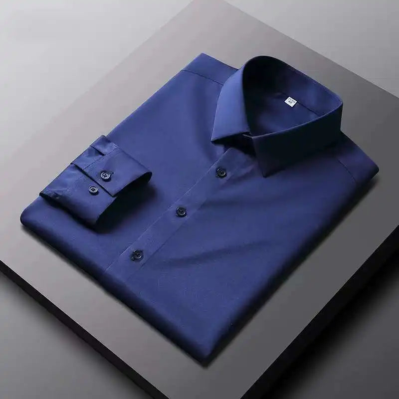 Camisa Masculina Social Casual Premium – Manga Longa Antiamasso e Elegante