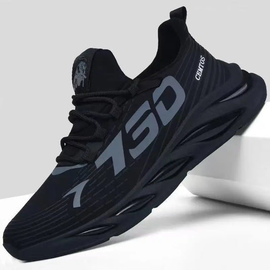 Tênis Masculino Casual Esportivo em Mesh Respirável – Leve, Antiderrapante e Confortável para Caminhada, Corrida e Dia a Dia.