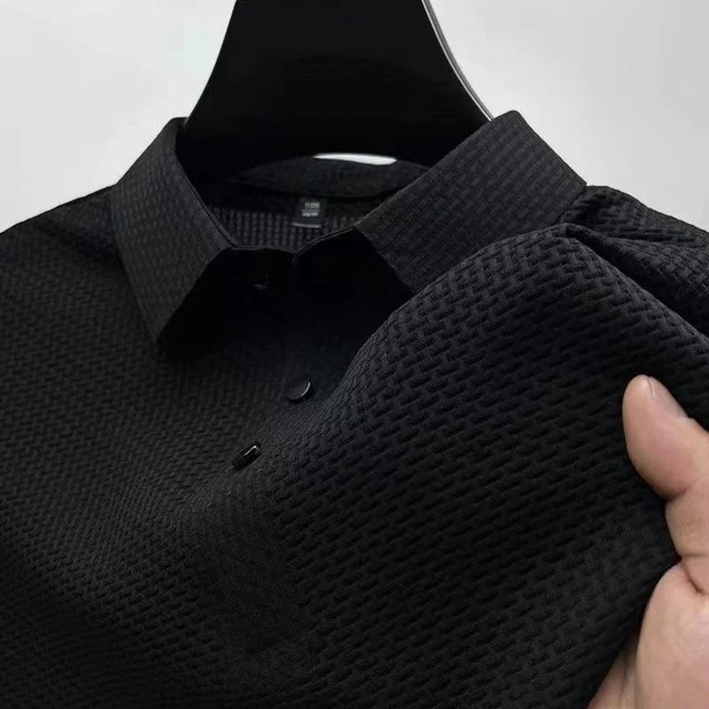 Polo Bone Flower Masculina Premium – Elegância Casual para o Verão