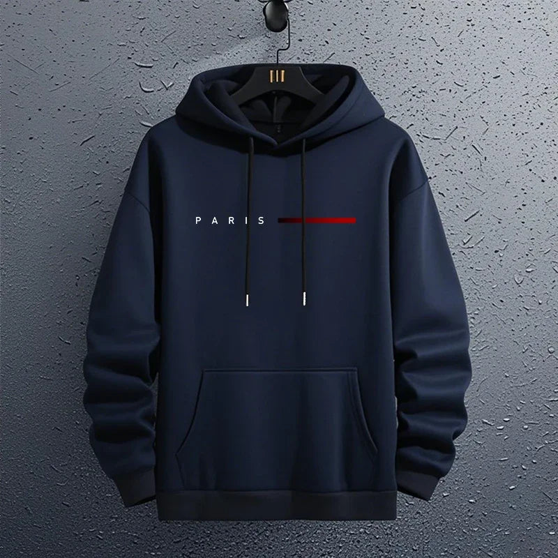 Moletom Masculino Paris – Com Capuz, Casual, Confortável e Estilo Urbano
