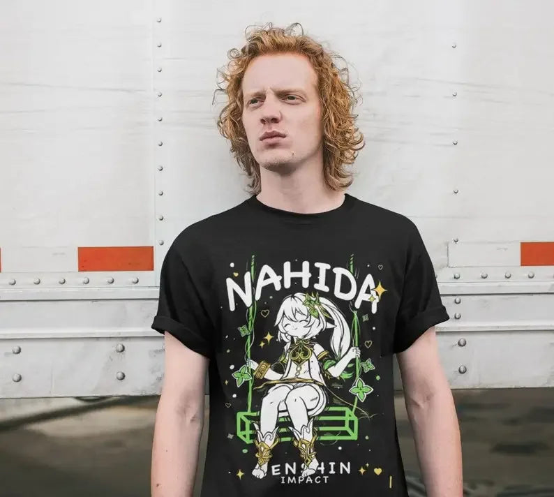 Camisa Oversized Nahida Genshin Impact Unissex – Camiseta Streetwear Premium em Algodão