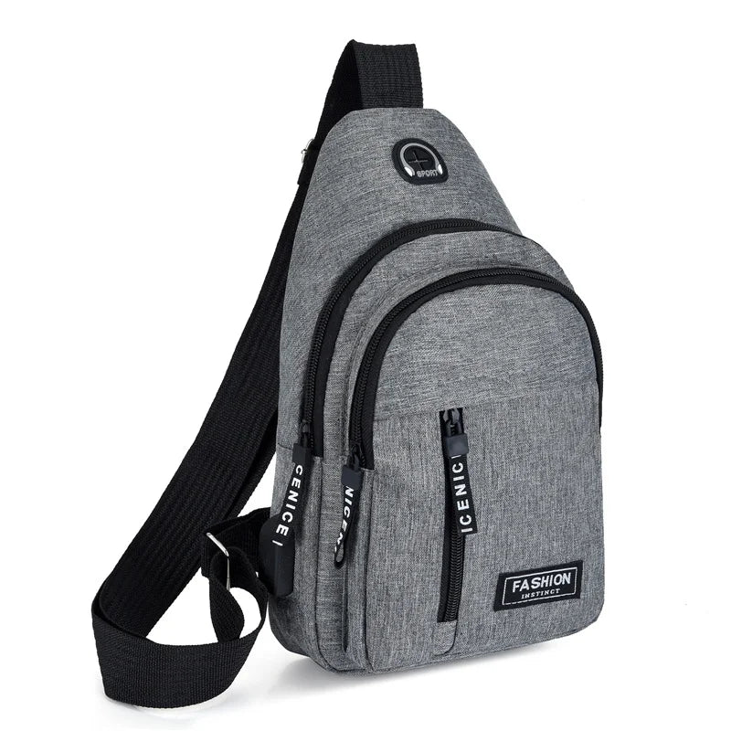 Bolsa Transversal Masculina Impermeável – Oxford, Estilo Coreano e Multifuncional